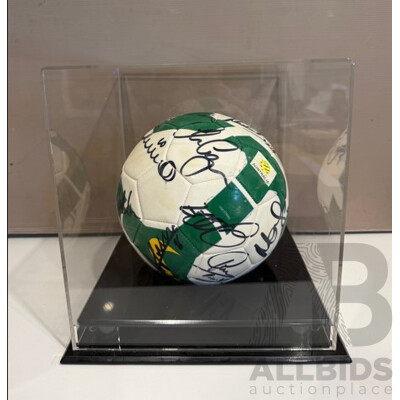 Signed 2010 Socceroos Team Ball (Boxed Display) – With Certificate of Authenticity