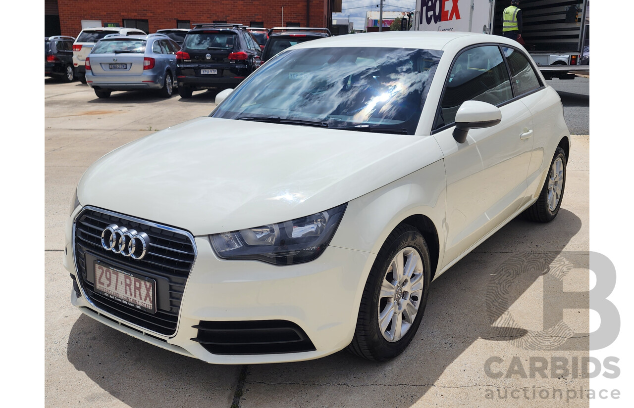 6/2011 Audi A1 1.4 TFSI Attraction 8X 3d Hatchback White 1.4L