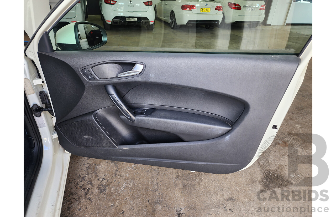 6/2011 Audi A1 1.4 TFSI Attraction 8X 3d Hatchback White 1.4L