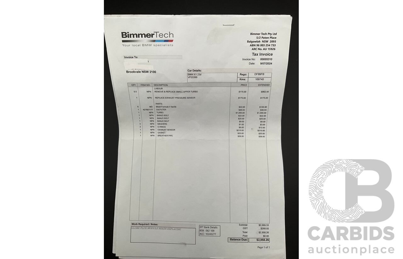 2/2011 BMW X1 xDrive23d E84 MY11 4d Wagon Deep Blue Sea Metallic Turbo Diesel 2.0L
