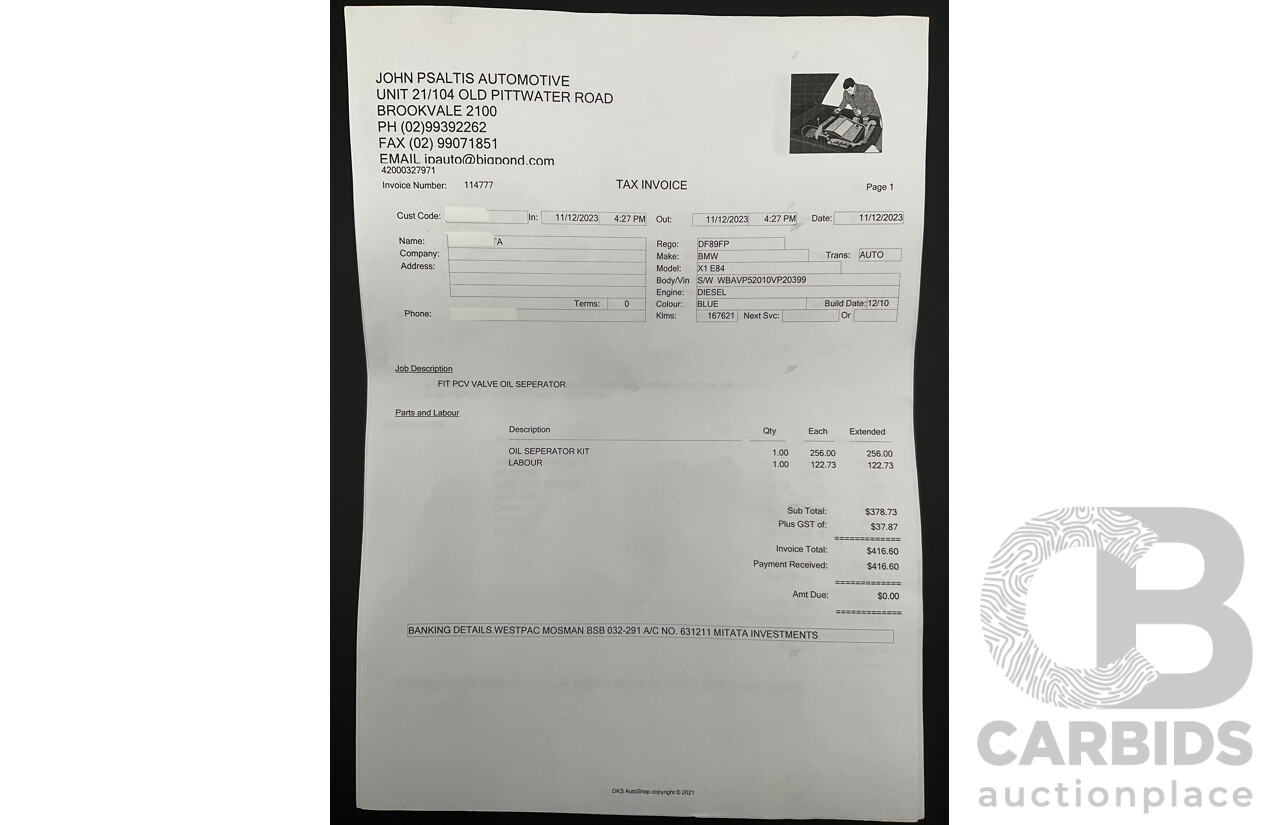 2/2011 BMW X1 xDrive23d E84 MY11 4d Wagon Deep Blue Sea Metallic Turbo Diesel 2.0L