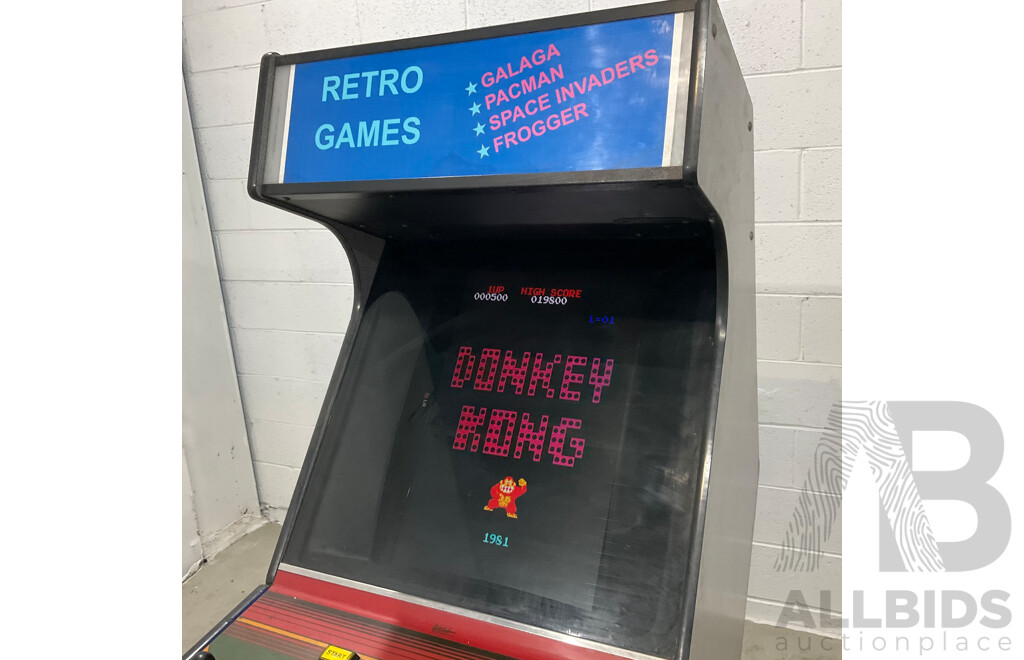 Upright Retro Games Arcade Machine