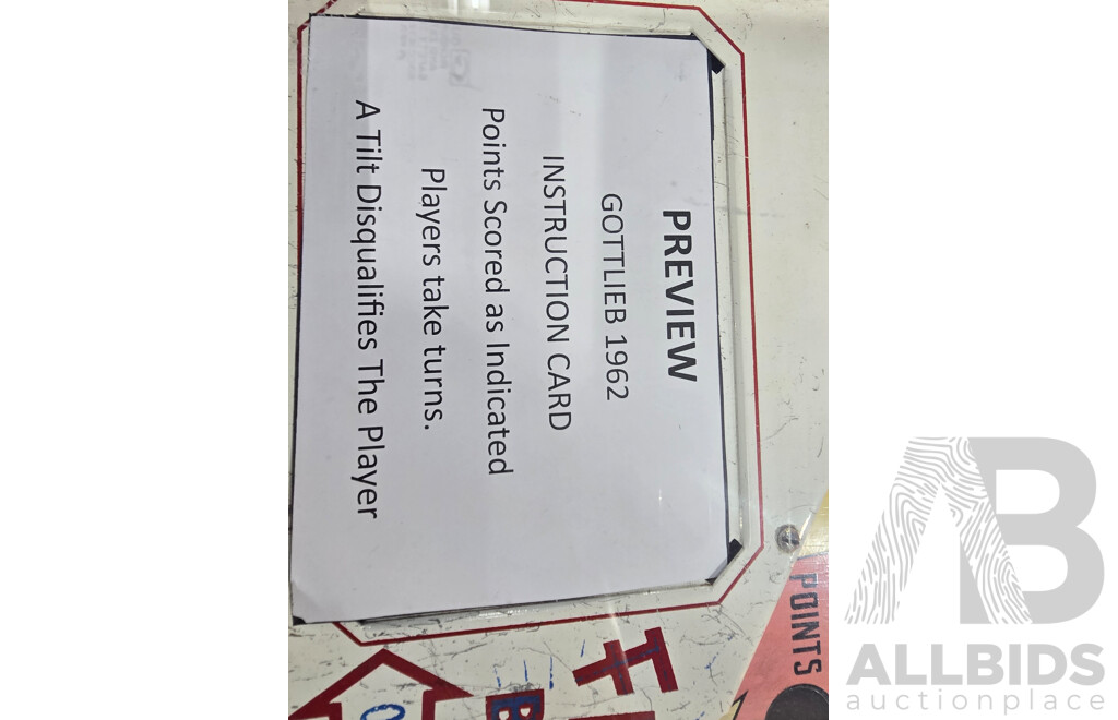 1962 Preview by Gottlieb