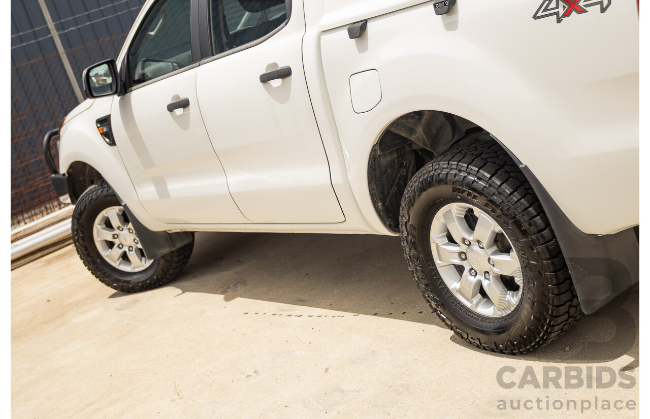 6/2013 Ford Ranger XLS (4x4) PX Dual Cab Utility White Turbo Diesel 3.2L