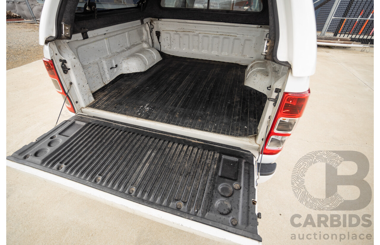 6/2013 Ford Ranger XLS (4x4) PX Dual Cab Utility White Turbo Diesel 3.2L