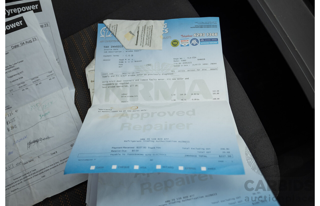 6/2013 Ford Ranger XLS (4x4) PX Dual Cab Utility White Turbo Diesel 3.2L