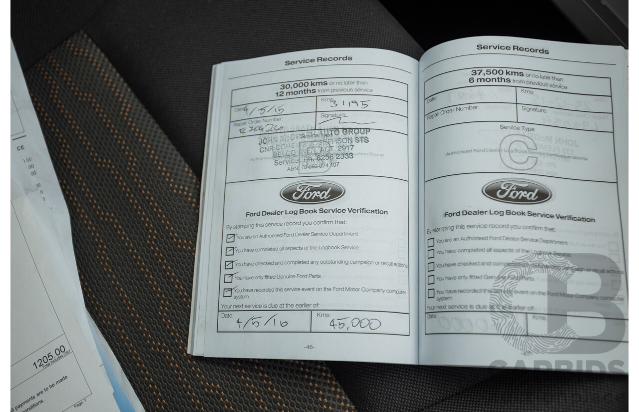 6/2013 Ford Ranger XLS (4x4) PX Dual Cab Utility White Turbo Diesel 3.2L