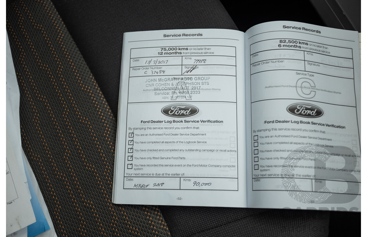 6/2013 Ford Ranger XLS (4x4) PX Dual Cab Utility White Turbo Diesel 3.2L