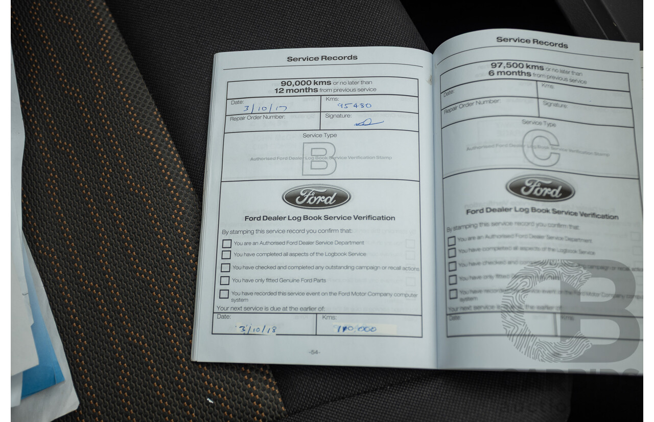 6/2013 Ford Ranger XLS (4x4) PX Dual Cab Utility White Turbo Diesel 3.2L