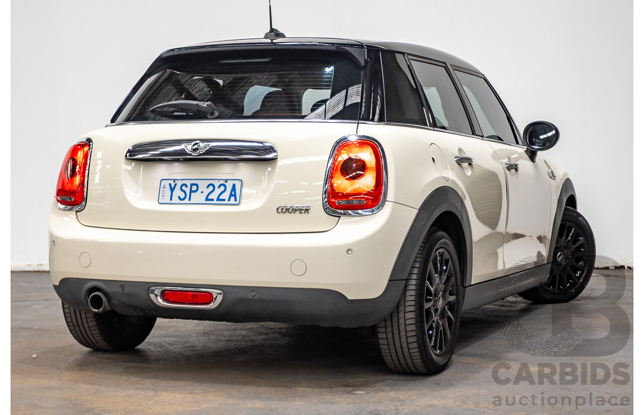9/2015 Mini Cooper F55 5D Hatchback Pepper White Turbo 1.5L