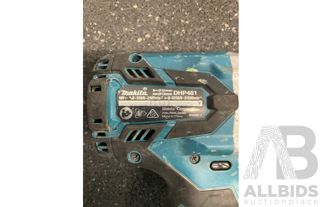 MAKITA 18V Hammer Drill (DHP481) Skin Only