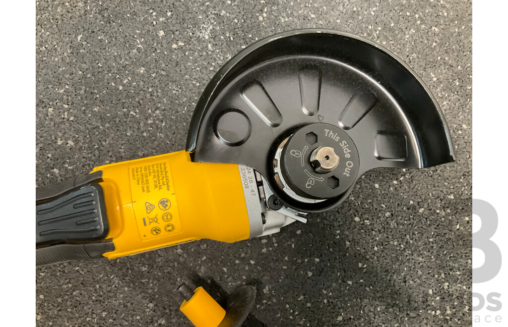 DeWALT 18V XR Brushless 125mm Angle Grinder (DCG406) Skin Only - ORP $389