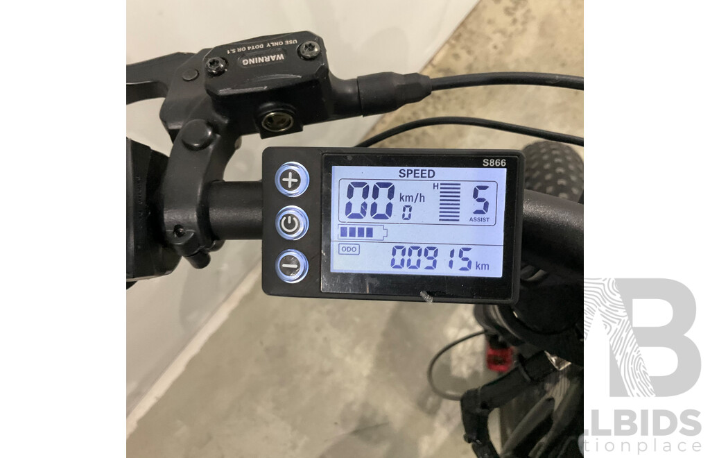 Black Fat Tire E-bike