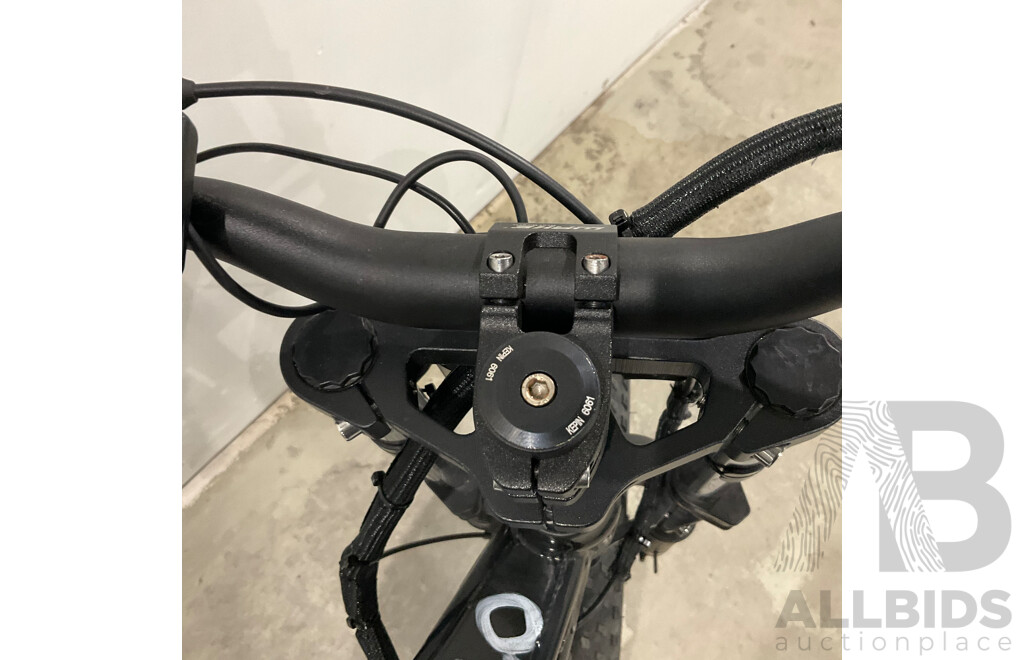 Black Fat Tire E-bike
