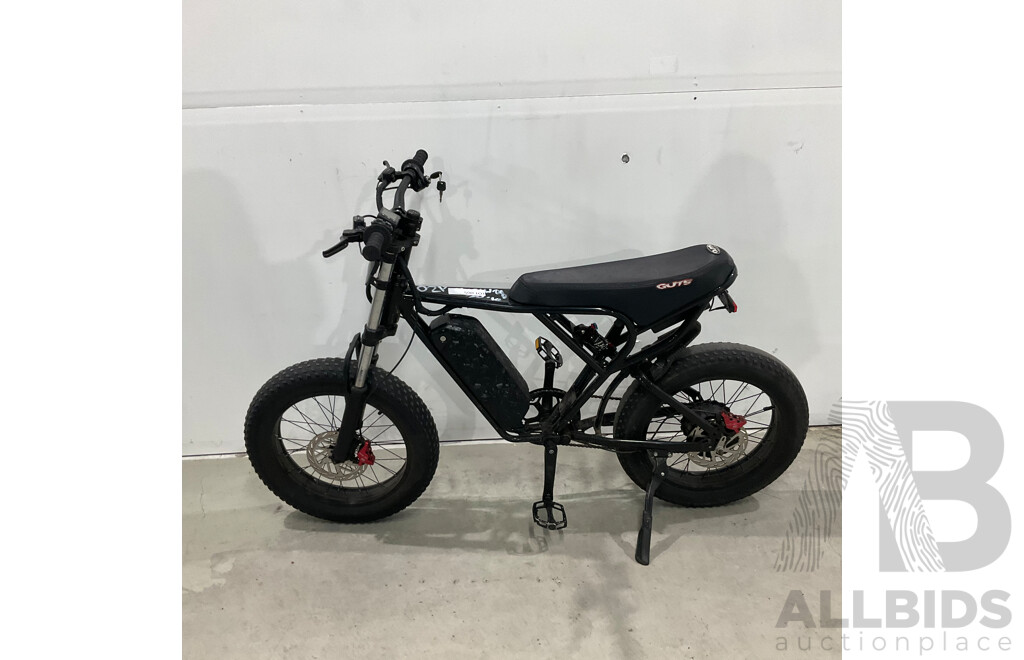 Black Fat Tire E-bike