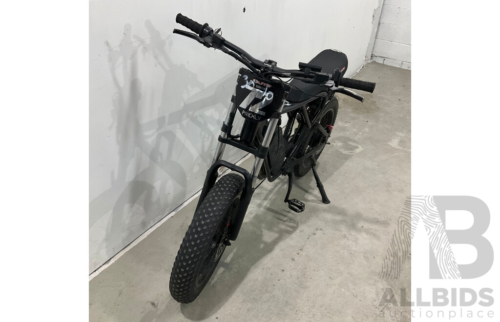 Black Fat Tire E-bike
