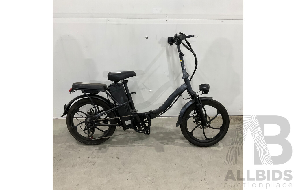 Black Foldable E-bike