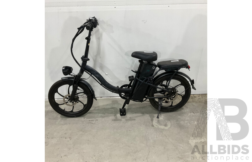 Black Foldable E-bike