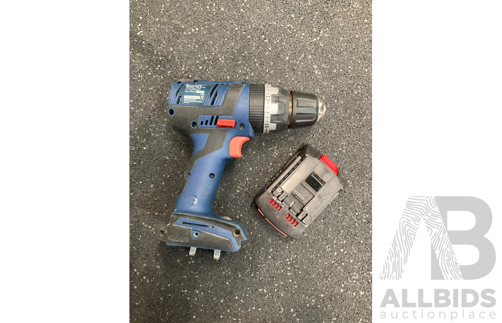 BOSH Professional GSB 18V-EC Cordless Combi Drill  and 2.0Ah Battery - Lot of 2
