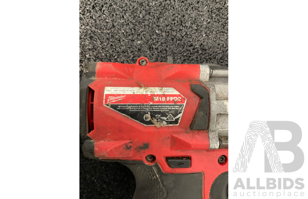 MILWAUKEE M18 FUEL 18V  Rotary Hammer, Hammer Drill and Hammer Drill - Lot of 3