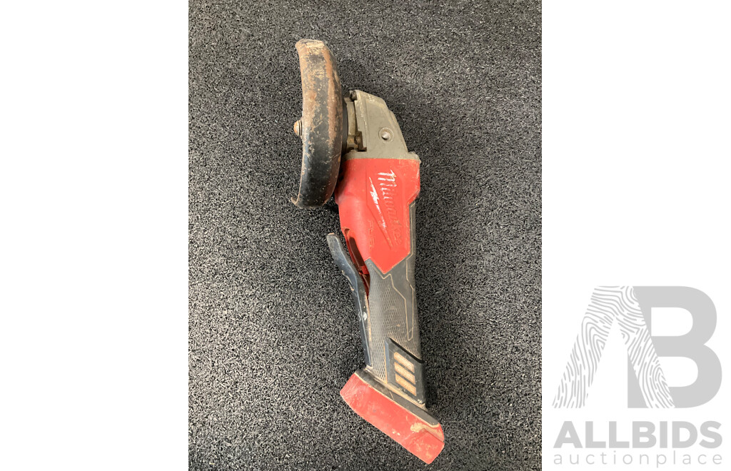 MILWAUKEE M18 FUEL 18V Angle Grinder, Impact Driver and 6.0Ah Battery - Lot of 3