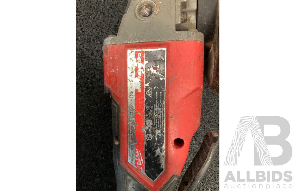 MILWAUKEE M18 FUEL 18V Angle Grinder, Impact Driver and 6.0Ah Battery - Lot of 3