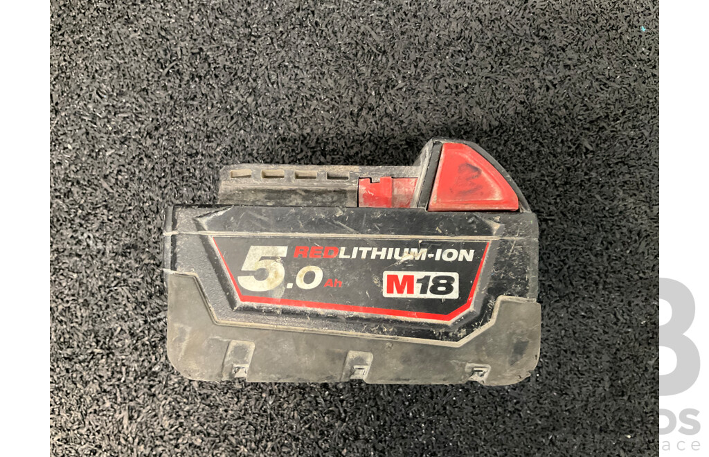 MILWAUKEE 18V FUEL Angle Grinder with 5.0Ah Battery - Lot of 2