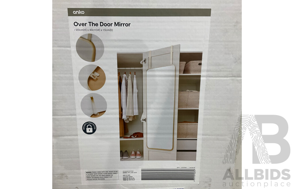 Anko Over the Door Mirror