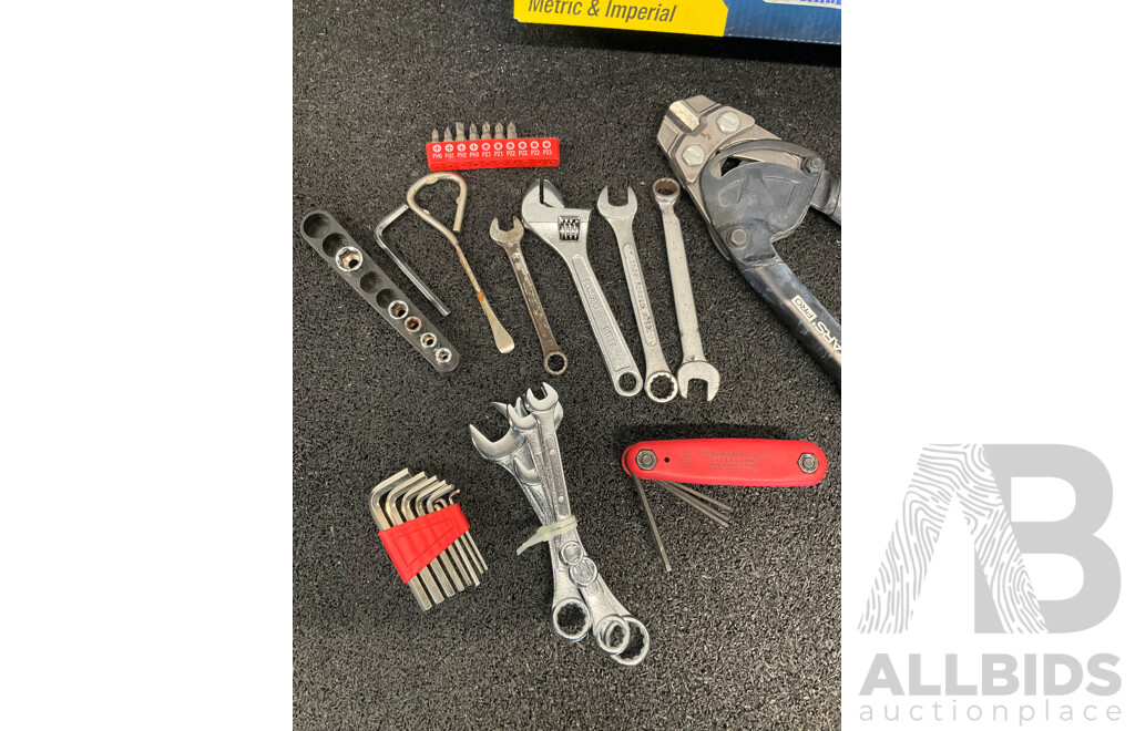 KINCROME Combination Spanner Set and Assorted Tools and Torches