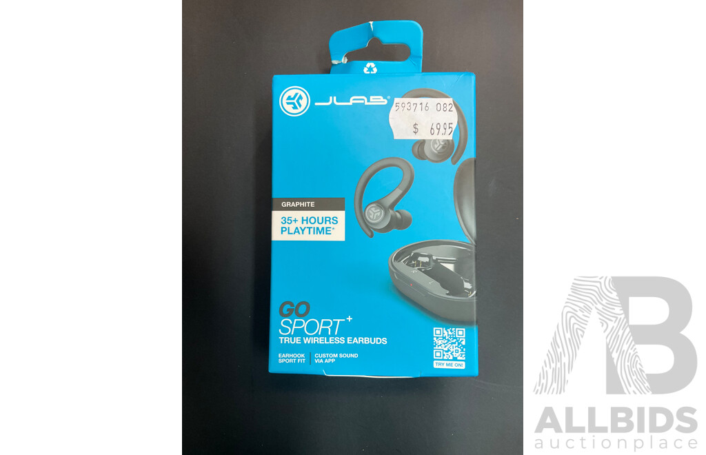 Men's Clothing - RALPH LAUREN Crewnect T-Shirt Size XL, the NORTH FACE Classic Hat and JLAB Go Sport+ True Wireless Earbuds - Lot of 3