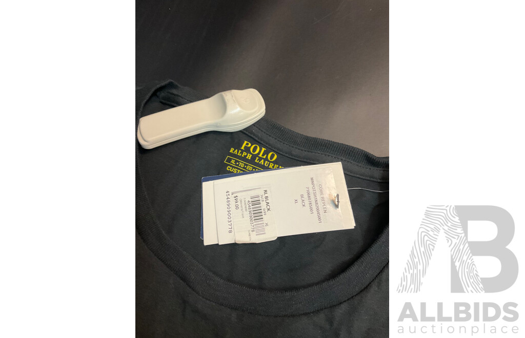 Men's Clothing - RALPH LAUREN Crewnect T-Shirt Size XL, the NORTH FACE Classic Hat and JLAB Go Sport+ True Wireless Earbuds - Lot of 3