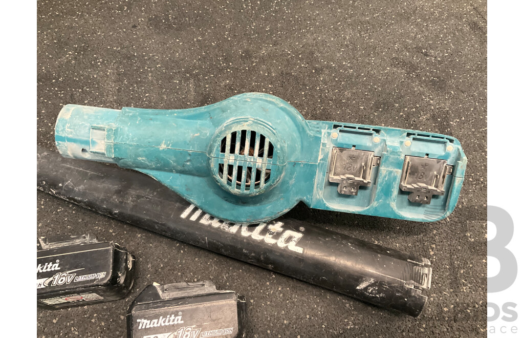 MAKITA 2 X 18V Blower with 2x 5.0Ah Battery - Lot of 3
