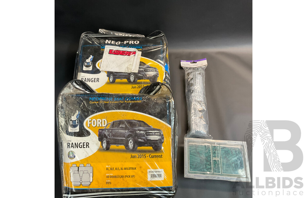 Ford Ranger Seat Covers & ANKO Mop Replacement Sponge & Box of Green Wall Plugs