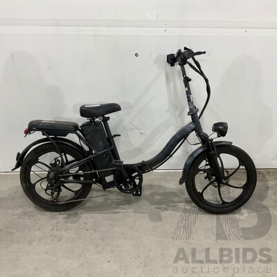 Black Foldable E-bike