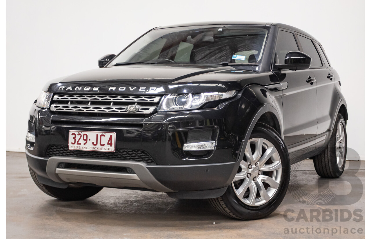 06/2014 Range Rover Evoque SD4 PURE (AWD) LV MY14 5D Wagon Santorini Black Turbo Diesel 2.2L