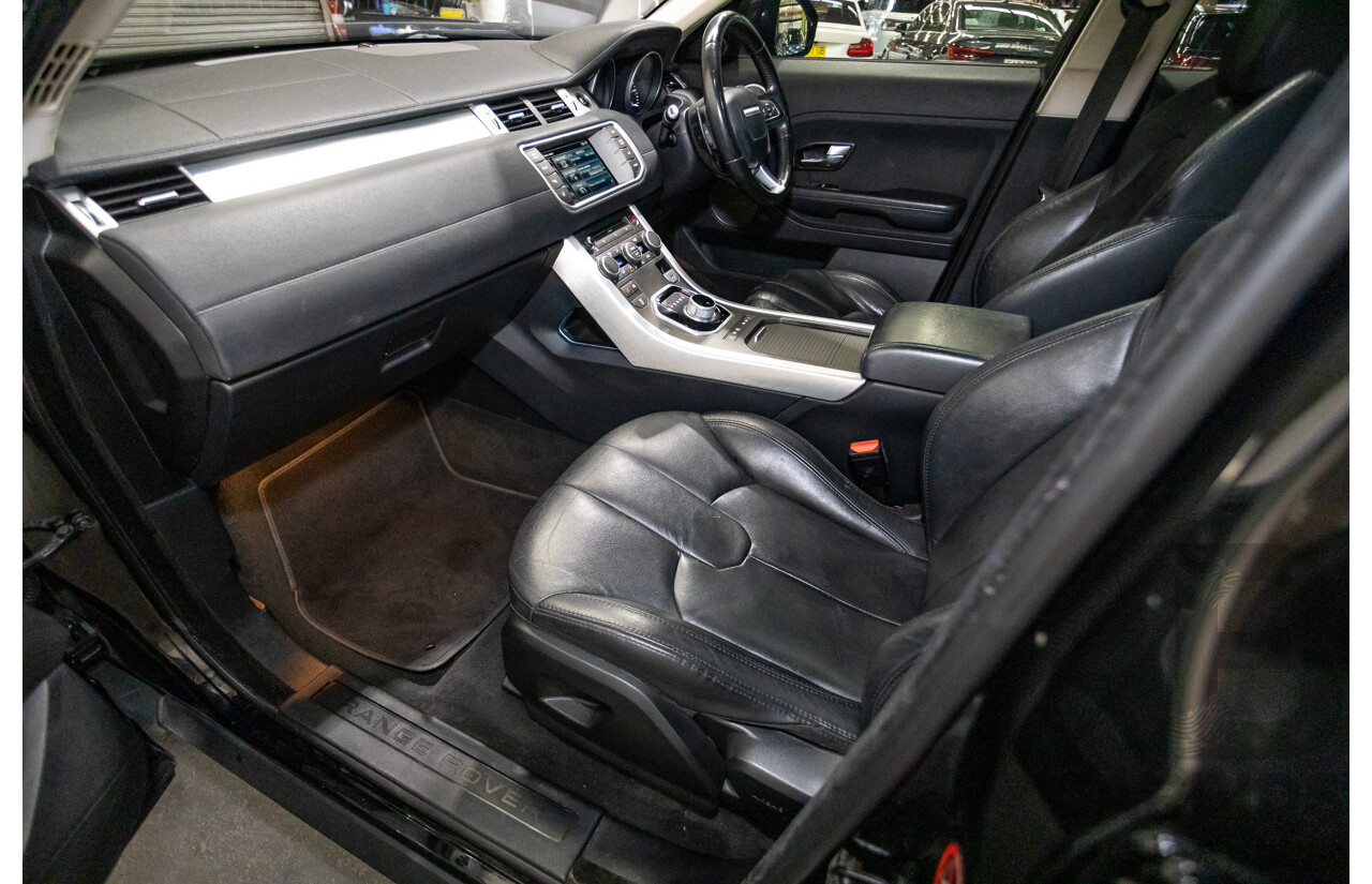 06/2014 Range Rover Evoque SD4 PURE (AWD) LV MY14 5D Wagon Santorini Black Turbo Diesel 2.2L