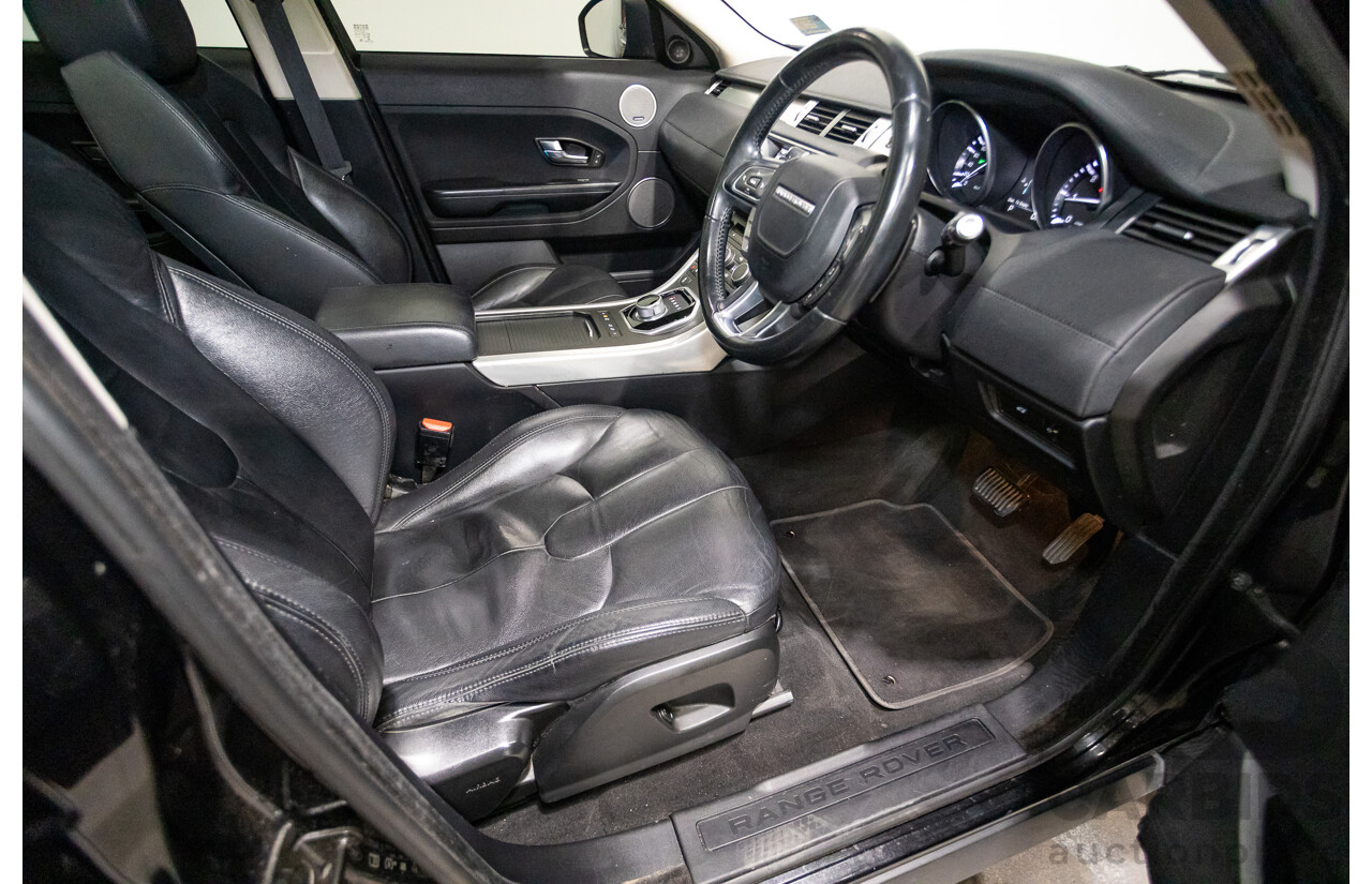 06/2014 Range Rover Evoque SD4 PURE (AWD) LV MY14 5D Wagon Santorini Black Turbo Diesel 2.2L