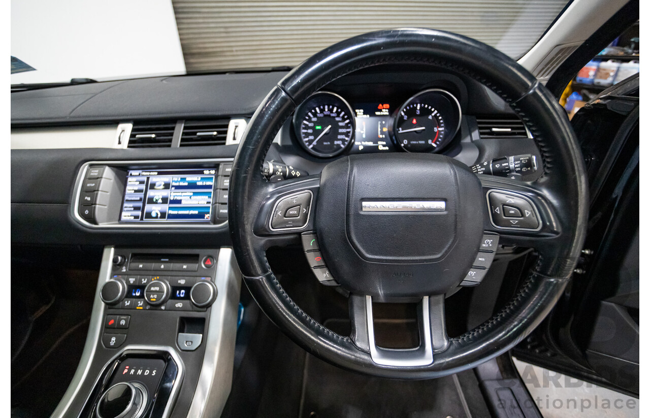 06/2014 Range Rover Evoque SD4 PURE (AWD) LV MY14 5D Wagon Santorini Black Turbo Diesel 2.2L