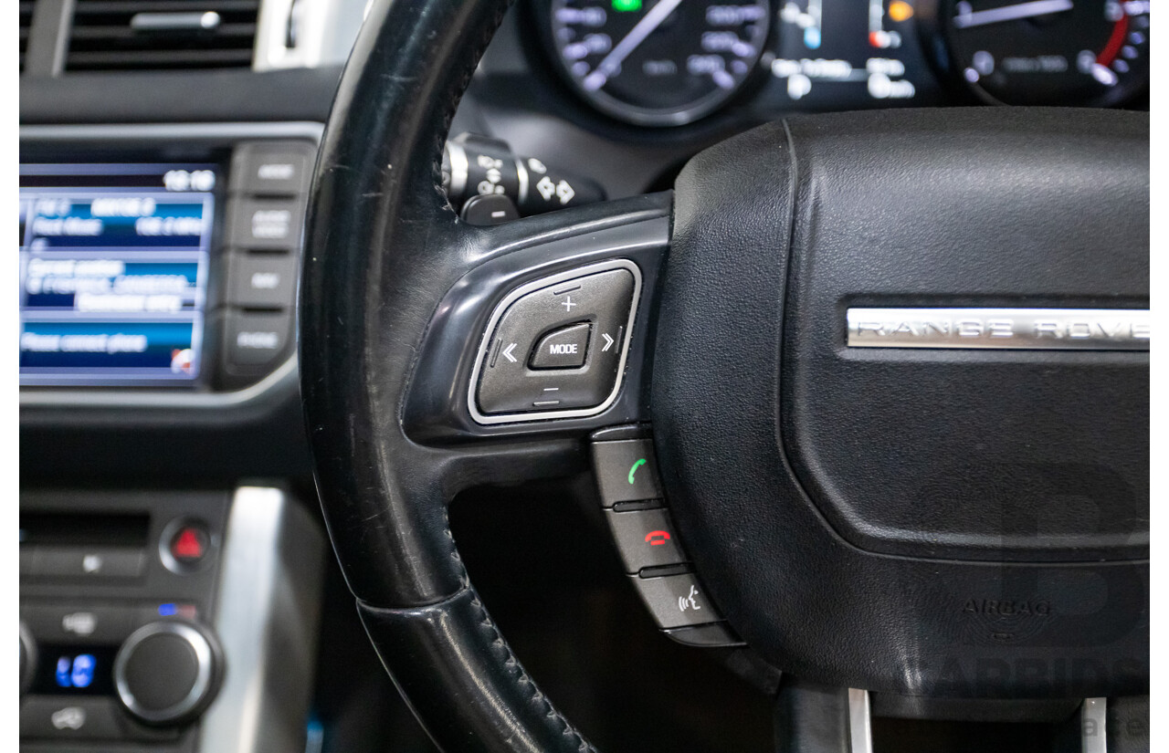 06/2014 Range Rover Evoque SD4 PURE (AWD) LV MY14 5D Wagon Santorini Black Turbo Diesel 2.2L