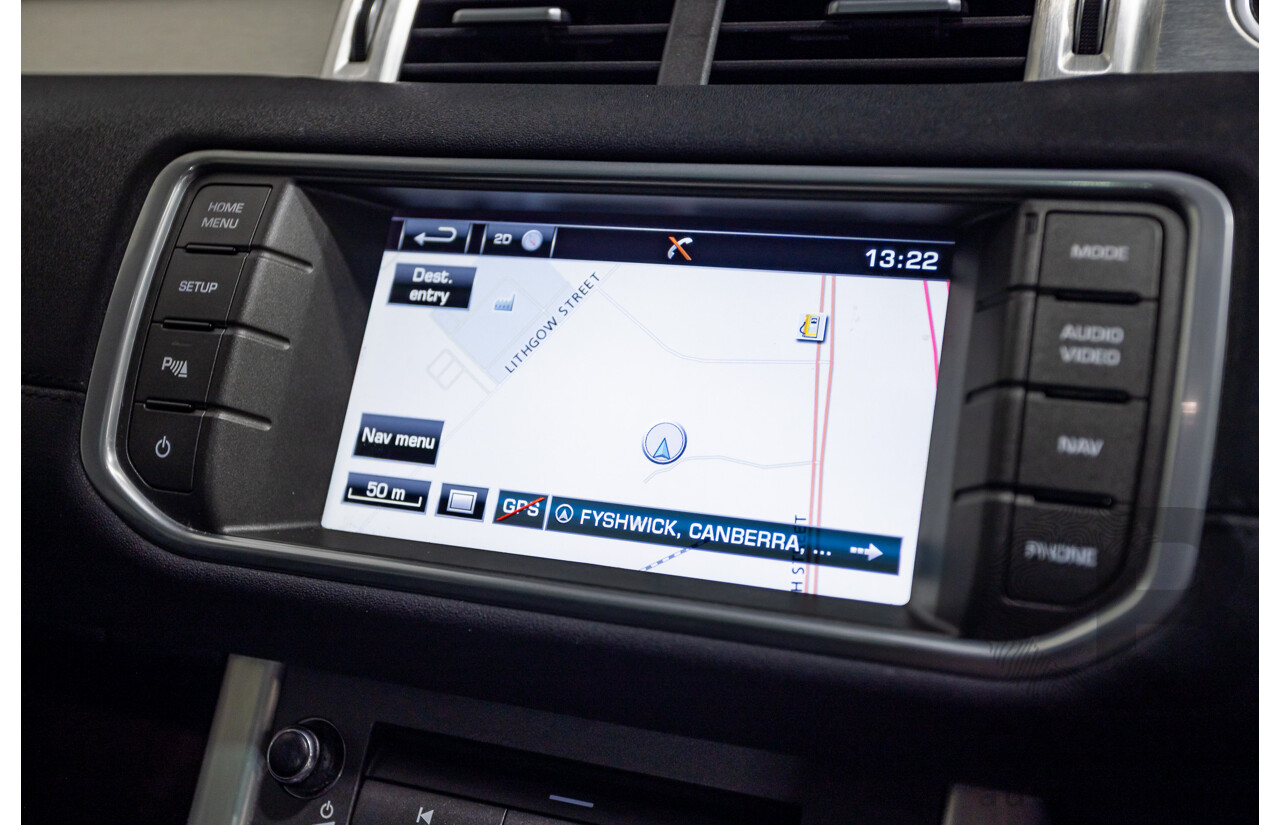 06/2014 Range Rover Evoque SD4 PURE (AWD) LV MY14 5D Wagon Santorini Black Turbo Diesel 2.2L