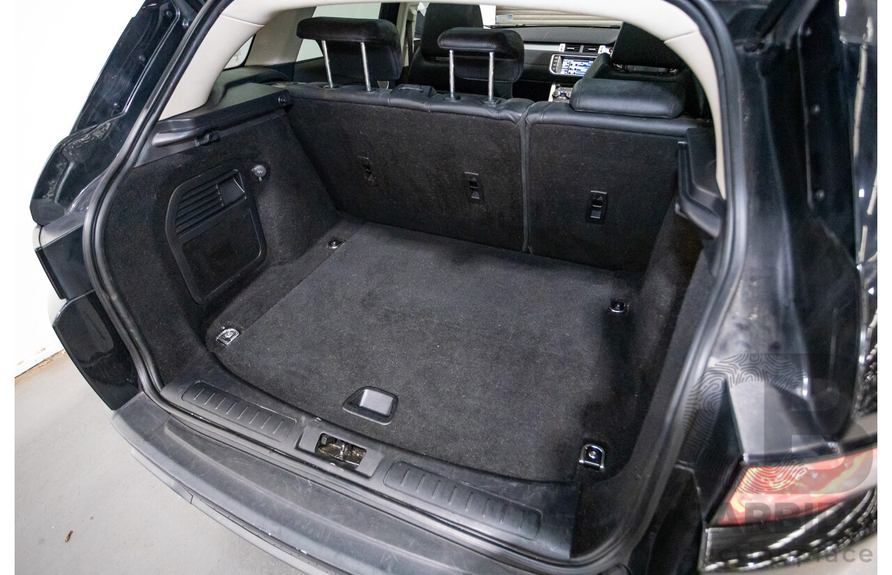 06/2014 Range Rover Evoque SD4 PURE (AWD) LV MY14 5D Wagon Santorini Black Turbo Diesel 2.2L