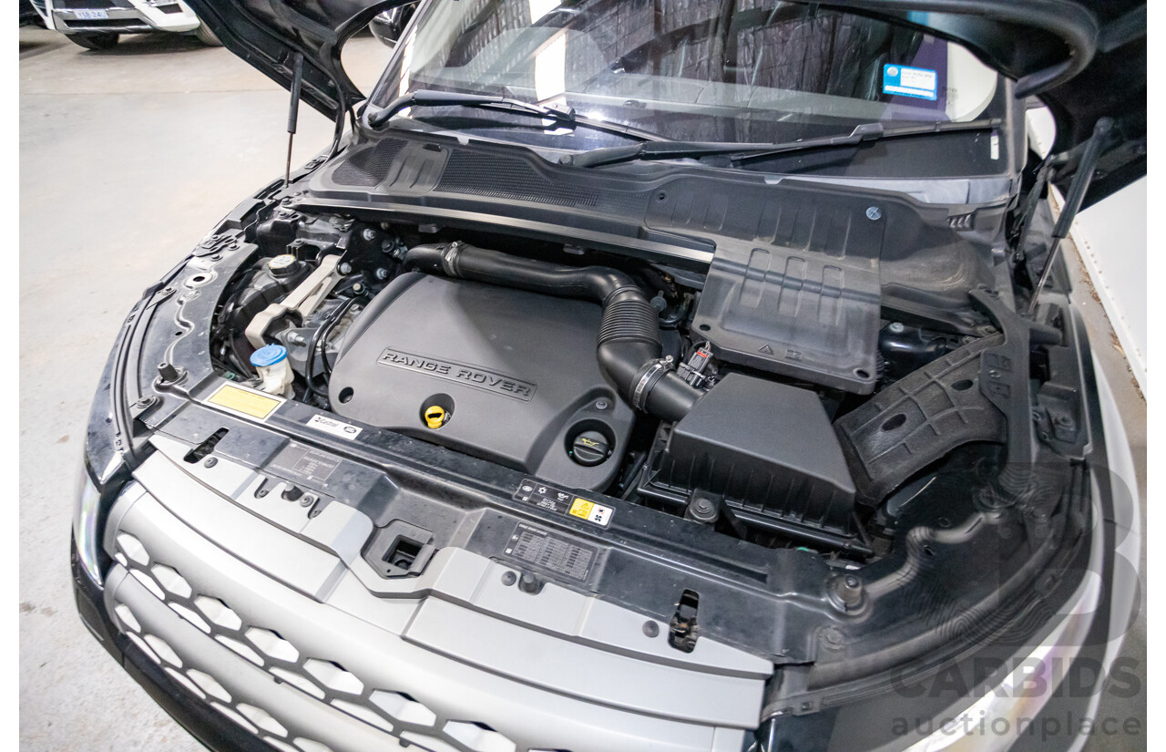 06/2014 Range Rover Evoque SD4 PURE (AWD) LV MY14 5D Wagon Santorini Black Turbo Diesel 2.2L