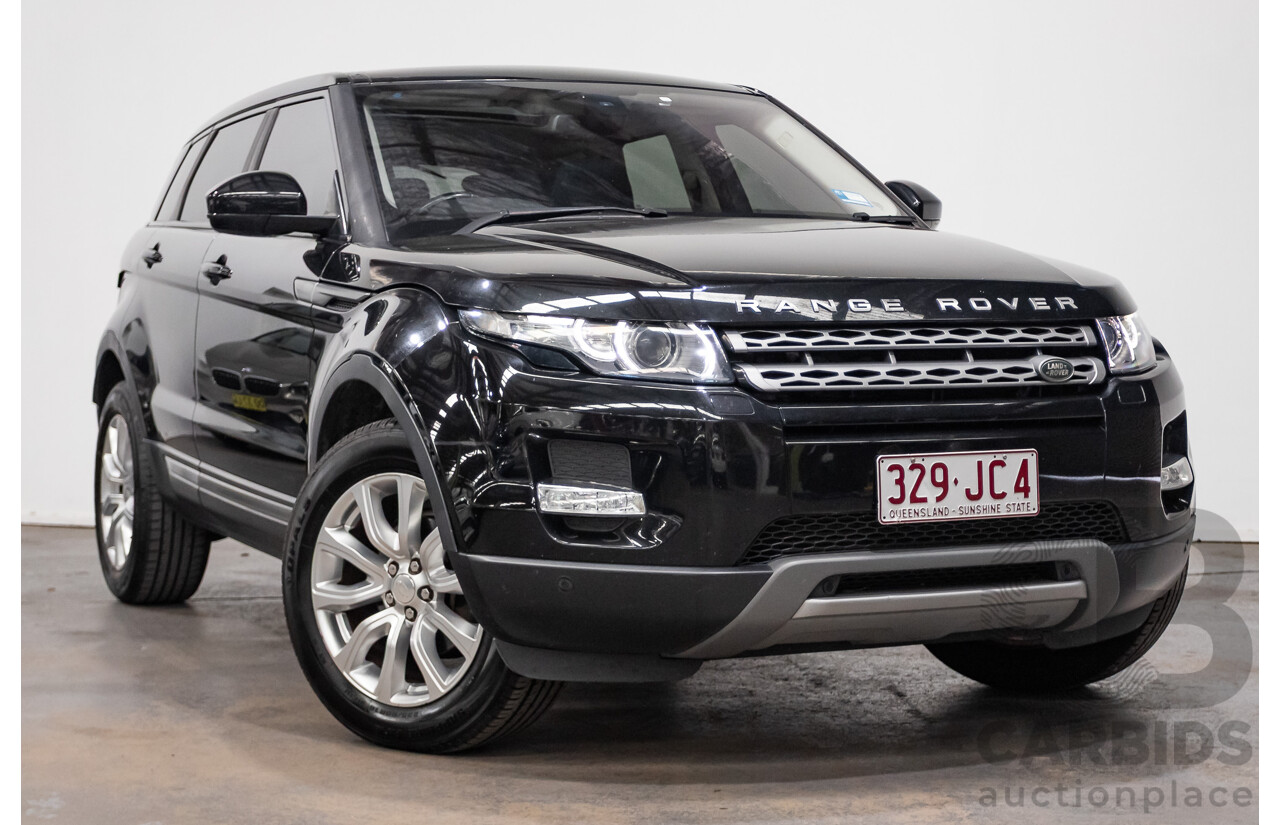 06/2014 Range Rover Evoque SD4 PURE (AWD) LV MY14 5D Wagon Santorini Black Turbo Diesel 2.2L