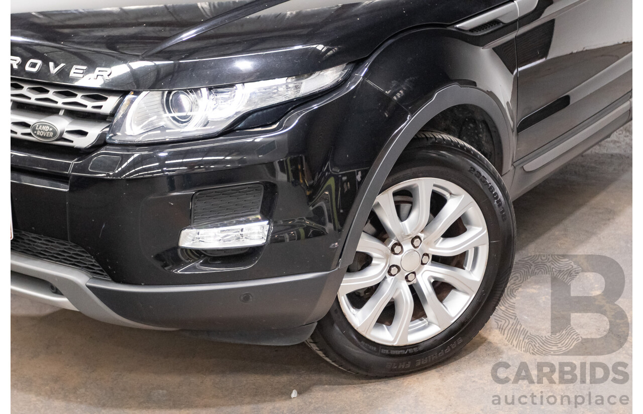 06/2014 Range Rover Evoque SD4 PURE (AWD) LV MY14 5D Wagon Santorini Black Turbo Diesel 2.2L