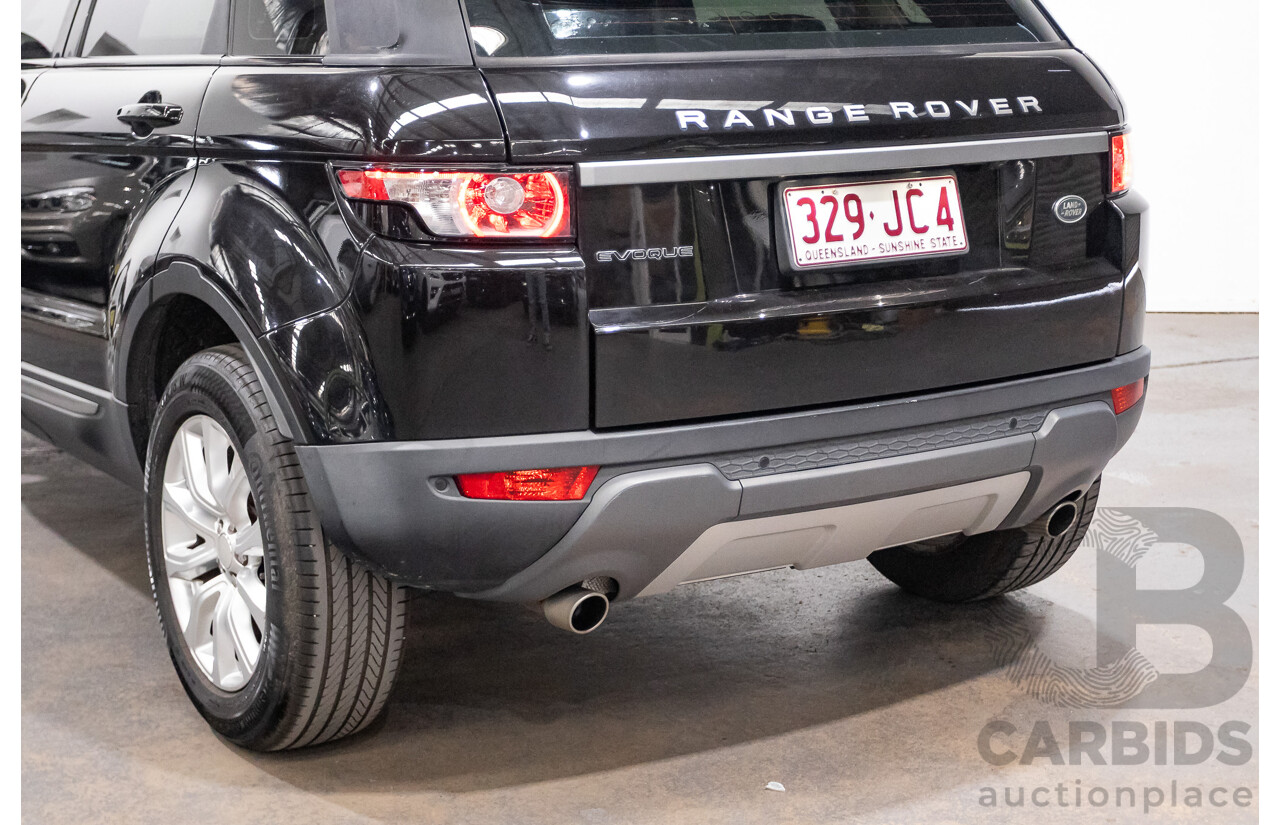 06/2014 Range Rover Evoque SD4 PURE (AWD) LV MY14 5D Wagon Santorini Black Turbo Diesel 2.2L