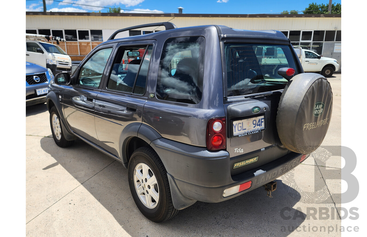 7/2002 Land Rover Freelander SE TD4 (4x4) 4d Wagon Grey 2.0L