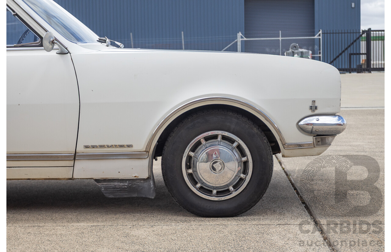 01/1968 Holden HK Premier 4d Sedan Grecian White 186S 3.0L - Matching Numbers Survivor Car