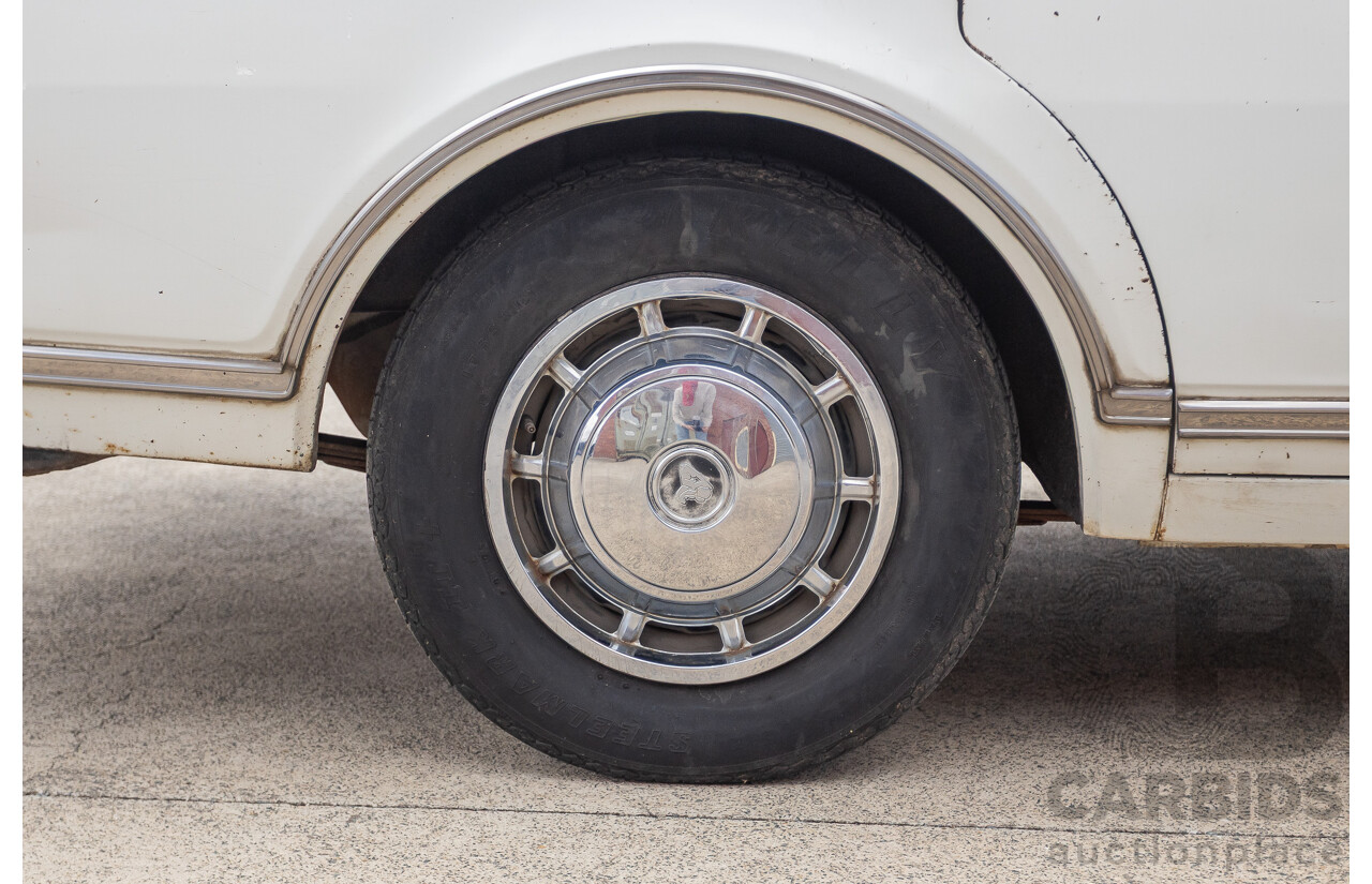 01/1968 Holden HK Premier 4d Sedan Grecian White 186S 3.0L - Matching Numbers Survivor Car