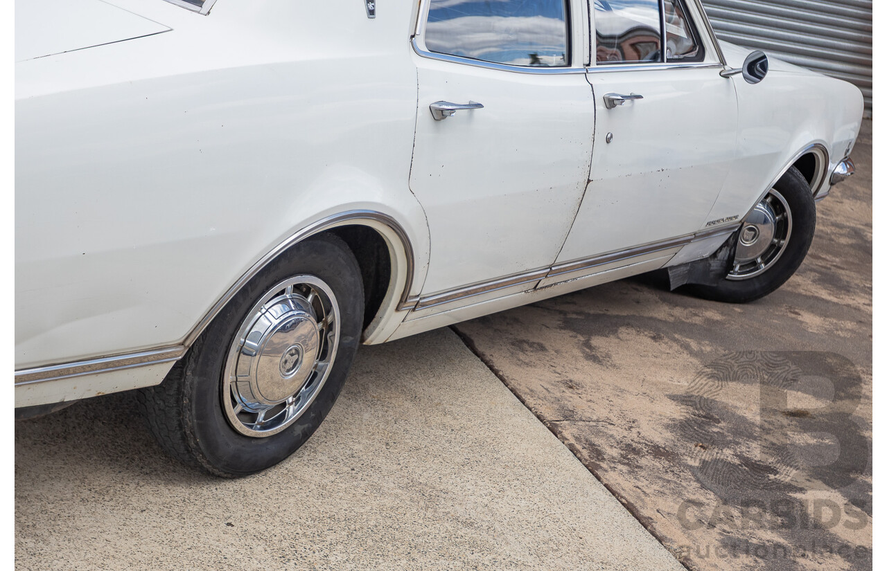 01/1968 Holden HK Premier 4d Sedan Grecian White 186S 3.0L - Matching Numbers Survivor Car