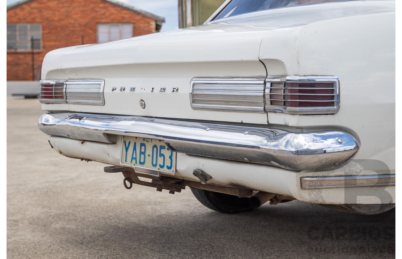 01/1968 Holden HK Premier 4d Sedan Grecian White 186S 3.0L - Matching Numbers Survivor Car